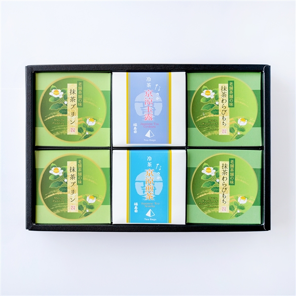 なつめ冷茶ティーパック・抹茶菓子詰合せ