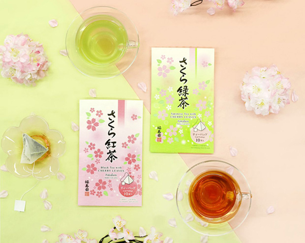 春季限定 さくら緑茶・さくら紅茶ティーバッグ